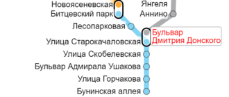Метро «Бульвар Дмитрия Донского»